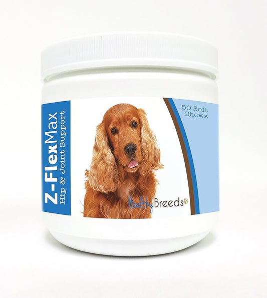 Healthy Breeds Cocker Spaniel Z-Flex Max Hip and Joint Soft Chews 50 Count
