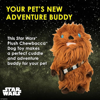 Star Wars for Pets Plush Chewbacca Figure Dog Toy | Soft Star Wars Squeaky Dog Toy | Large | Adorable Toys for All Dogs, Official Dog Toy Product of Star Wars for Pets