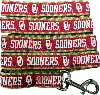 Pets First Collegiate Pet Accessories, Dog Leash, Oklahoma Sooners, Medium
