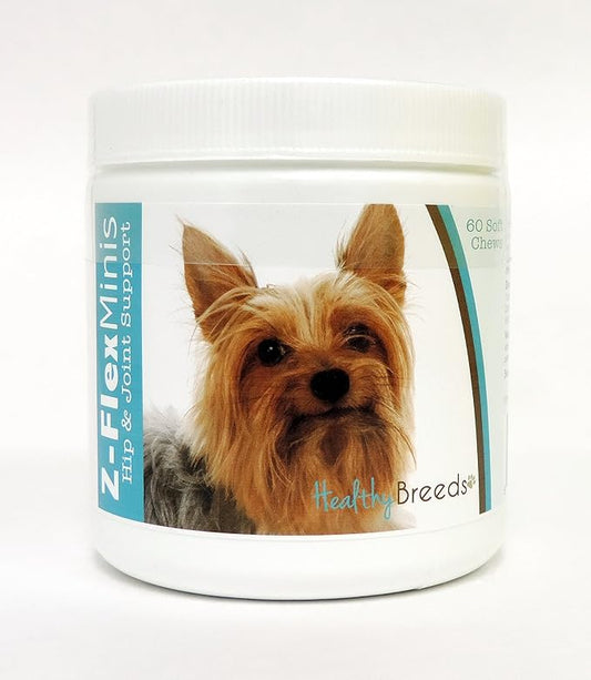 Healthy Breeds Silky Terrier Z-Flex Minis Hip and Joint Support Soft Chews 60 Count