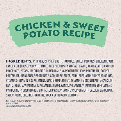 Natural Balance Limited Ingredient Adult Grain-Free Wet Canned Dog Food, Chicken & Sweet Potato Recipe, 13 Ounce (Pack of 12)