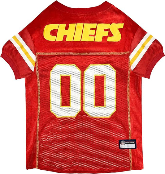 NFL Kansas City Chiefs Dog Jersey, Size: Medium. Best Football Jersey Costume for Dogs & Cats. Licensed Jersey Shirt