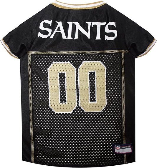 NFL New Orleans Saints Dog Jersey, Size: Medium. Best Football Jersey Costume for Dogs & Cats. Licensed Jersey Shirt