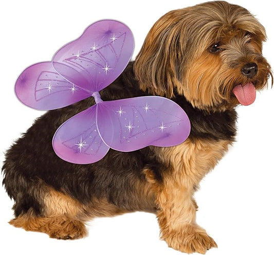 Rubie's Pet Costume Purple Fairy Wings, Medium to Large