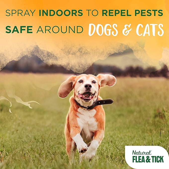 TropiClean Natural Flea and Tick Yard Spray | Maximum Strength Tick Spray for Yard Kills on Contact | Family-Friendly & Safe | Made in the USA | 32oz