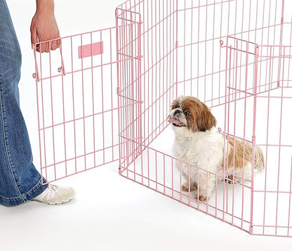 MidWest Homes for Pets Folding Metal Exercise Pen / Pet Playpen