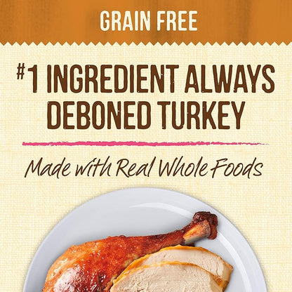 Merrick Lil’ Plates Premium Grain Free Natural, Soft Wet Dog Food For Small Dogs, Tiny Thanksgiving Day Dinner - (Pack of 12) 3.5 oz. Tubs