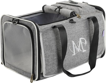 Cat and Dog Carrier,Pet Carrier for Small Medium Cats Puppies up to 15 Lbs,Soft Cat Carrier with Small Top Bag for Travel