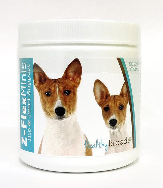 Healthy Breeds Basenji Z-Flex Minis Hip and Joint Support Soft Chews 60 Count