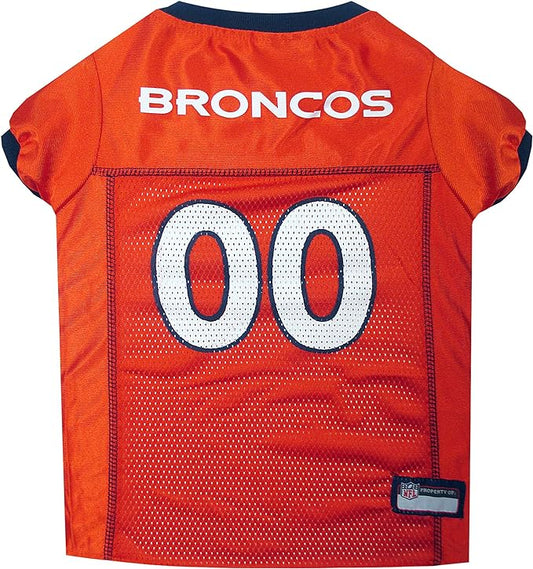 NFL Denver Broncos Dog Jersey, Size: Medium. Best Football Jersey Costume for Dogs & Cats. Licensed Jersey Shirt