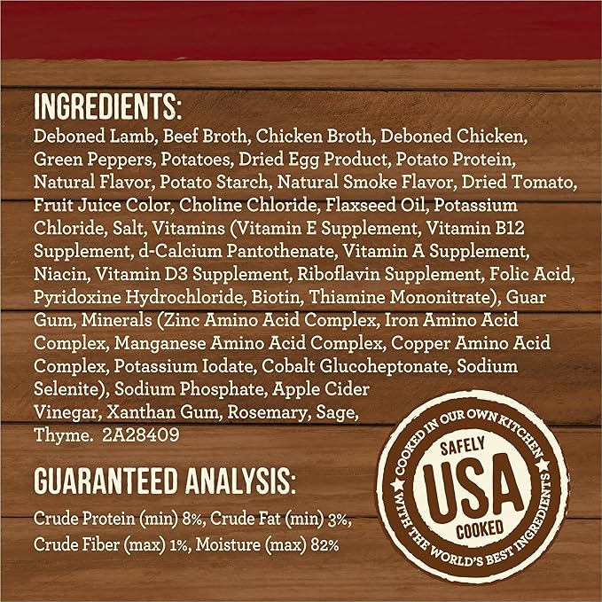 Merrick Slow-Cooked BBQ Premium And Healthy Real Meat Grain Free Canned Dog Food, Kentucky Style With Lamb - (Pack of 12) 12.7 oz. Cans