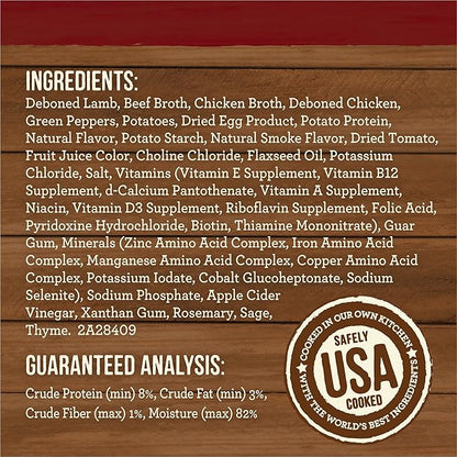 Merrick Slow-Cooked BBQ Premium And Healthy Real Meat Grain Free Canned Dog Food, Kentucky Style With Lamb - (Pack of 12) 12.7 oz. Cans