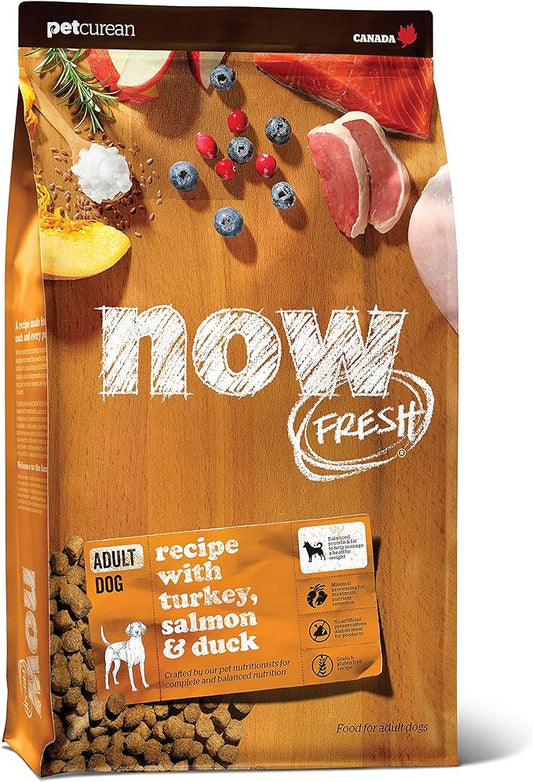 Now Fresh Grain Free Dog Food, 22 lb – Grain Free Dry Dog Food Recipe for Adult Dogs with Real Meat and Fish for Protein – for Small, Medium and Large Breeds