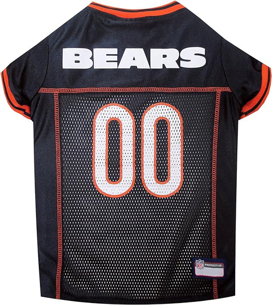NFL Chicago Bears Dog Jersey, Size: Medium. Best Football Jersey Costume for Dogs & Cats. Licensed Jersey Shirt