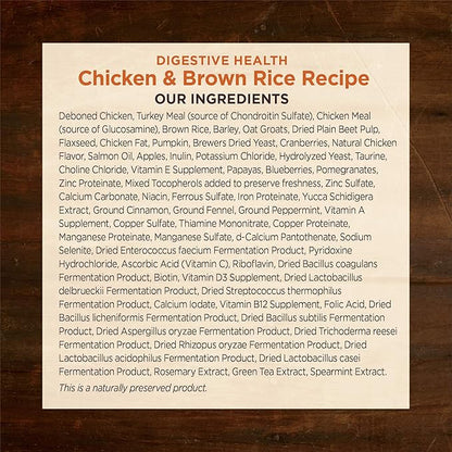 Wellness CORE Digestive Health Dry Dog Food with Wholesome Grains, Highly Digestible, for Dogs with Sensitive Stomachs, Made in USA with Real Chicken (Adult, 4-Pound Bag)