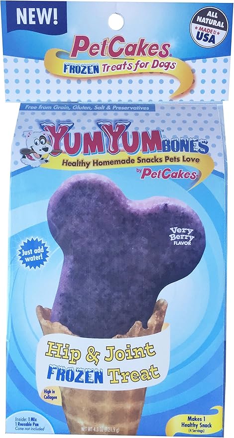 Yumyum Bones Ftk-Vb Healthy Homemade Frozen Yogurt Ice Cream For Pets, Large