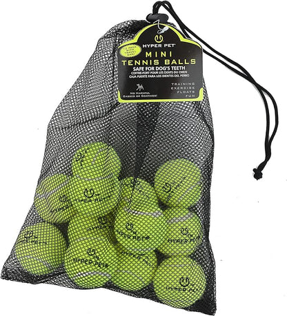 Hyper Pet MINI Tennis Balls for Dogs - 12 Pack (Dog Ball Dog Toys for Exercise, Fetch K9 Mini Kannon K2) Interactive Dog Toys & Dog Tennis Balls - Great Dog Toys for Small Dogs & Dog Gifts