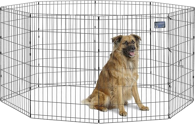 MidWest Homes for Pets Foldable Metal Dog Exercise Pen / Pet Playpen, 24'W x 36'H