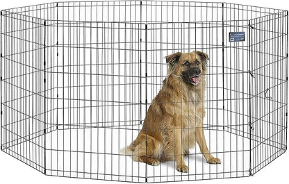 MidWest Homes for Pets Foldable Metal Dog Exercise Pen / Pet Playpen, 24'W x 36'H