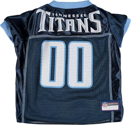 NFL Tennessee Titans Dog Jersey, Size: X-Small. Best Football Jersey Costume for Dogs & Cats. Licensed Jersey Shirt