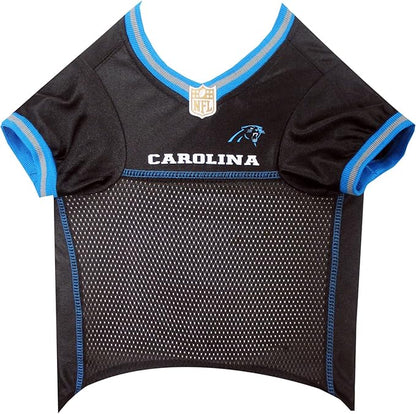 NFL Carolina Panthers Dog Jersey, Size: X-Large. Best Football Jersey Costume for Dogs & Cats. Licensed Jersey Shirt