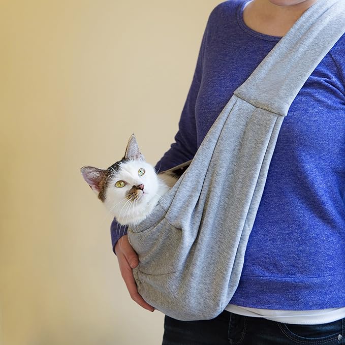 iPrimio Reversible Soft Pouch Dog & Cat Sling Carrier Bag - Hands Free Pet Carrier in Pink - Ideal for Cat Papoose Carrier Front, Puppy Sling, Pet Sling Carrier for Cats, and Cat Front Carrier