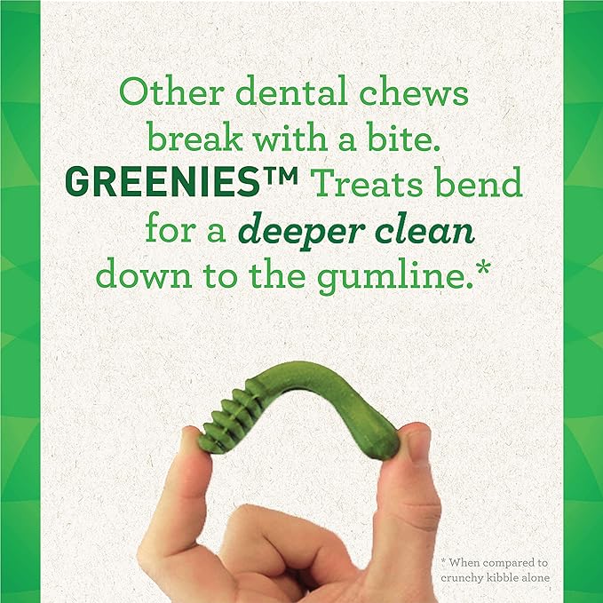Greenies Puppy 6+ Months Petite Natural Dental Care Dog Treats, 12 oz. Pack (20 Treats)