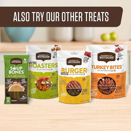 Rachael Ray Nutrish Turkey Bites Real Meat Grain Free Dog Treats, Turkey Recipe with Hickory Smoked Bacon Flavor, 12 Ounces (Packaging May Vary)