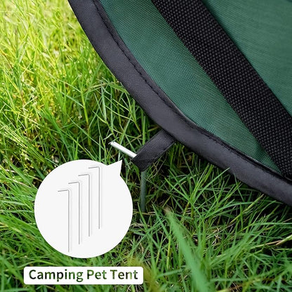 Love's cabin 36in Portable Upgrade Large Dog Bed - Pop Up Dog Kennel, Indoor Outdoor Crate for Pets, Portable Car Seat Kennel, Cat Bed Collection, Olive-Green