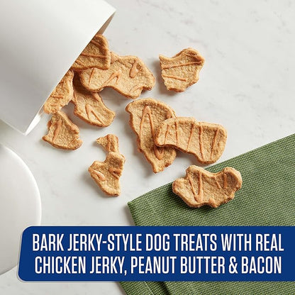 Nutrish Rachael Ray Bark Jerky-Style Dog Treats with Real Chicken Jerky, Peanut Butter & Bacon, 4.5 Ounce (Pack of 5)