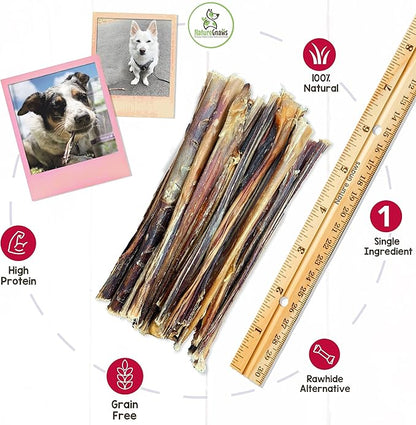 Nature Gnaws Pork Bully Sticks for Dogs - Premium Natural Dental Bones - Long Lasting Dog Chew Treats for Small Dogs & Puppies - Rawhide Free 15 Count (Pack of 1)