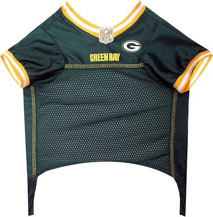 NFL Green Bay Packers Dog Jersey, Size: X-Small. Best Football Jersey Costume for Dogs & Cats. Licensed Jersey Shirt