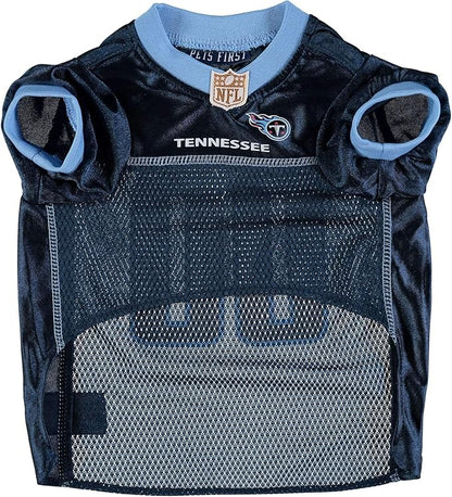 NFL Tennessee Titans Dog Jersey, Size: X-Small. Best Football Jersey Costume for Dogs & Cats. Licensed Jersey Shirt