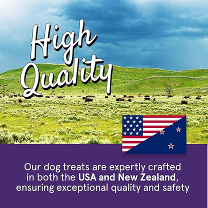 Real Meat Lamb & Liver Jerky Dog Treats - 8 Air-Dried Strips of Jerky Treats for Dogs - Grain-Free Jerky Treats Dog Snacks Made up of 95% Human-Grade Free-Range Lamb - All-Natural Dog Jerky Strips