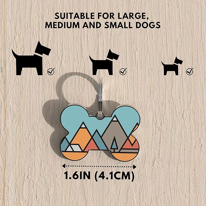 QR Code Dog Tag,Dog Tags Personalized for Pets, Custom Dog Name ID Tags Personalized Dog and Cat Tags -Free Online&Scan QR Receive Instant Location Alert Email