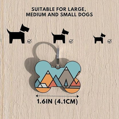 QR Code Dog Tag,Dog Tags Personalized for Pets, Custom Dog Name ID Tags Personalized Dog and Cat Tags -Free Online&Scan QR Receive Instant Location Alert Email