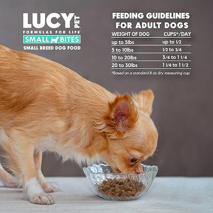 Lucy Pet Products Salmon, Pumpkin & Quinoa Small Bites for Dogs 4.5lb 100600033