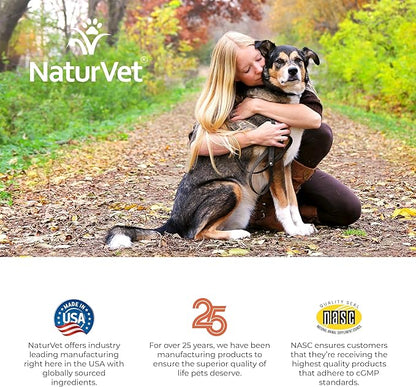 NaturVet –VitaPet Senior Daily Vitamins for Senior Dogs – Plus Glucosamine – Full Spectrum of Vitamins & Minerals – Enhanced with Glucosamine for Added Joint Support – 365 Time Release Tablets