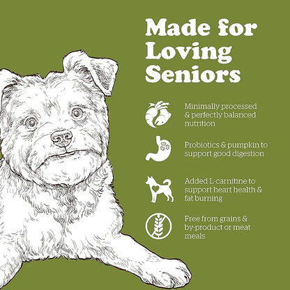 Now Fresh Grain Free Small Breed Dog Food, 3.5 lb - Dry Dog Food Senior Recipe - Healthy Diet with Probiotics & Real Meat & Fish for Protein
