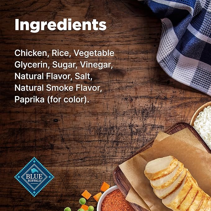 Blue Buffalo Nudges Jerky Bites Dog Treats, Made in The USA with Natural Ingredients, Bite-Sized Pieces, Chicken, 16-oz. Bag (Pack of 2)