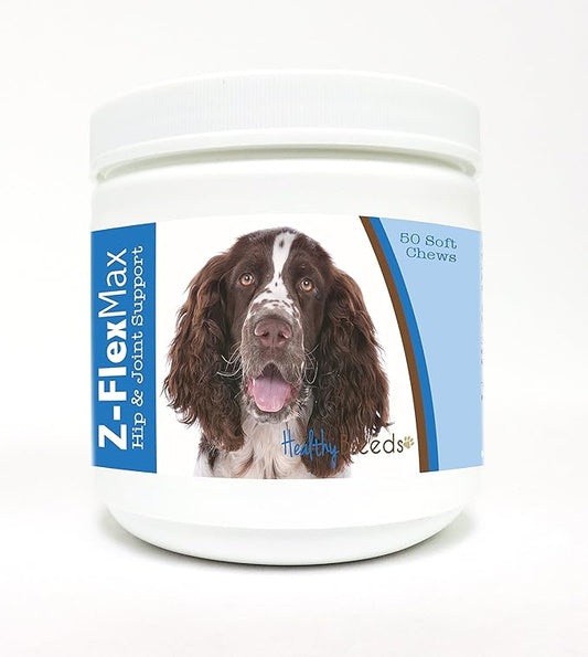 Healthy Breeds English Springer Spaniel Z-Flex Max Hip and Joint Soft Chews 50 Count