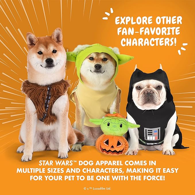 Star Wars for Pets Chewbacca Cosplay Dog Harness for Medium Dogs, Medium (M) | Brown Medium Dog Harness is Cute No Pull Dog Harness | Merch for Dogs or Pet Costume,FF15813
