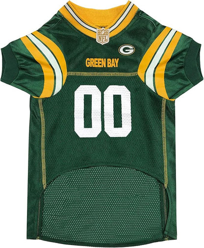 NFL Green Bay Packers Dog Jersey, Size: XX-Large. Best Football Jersey Costume for Dogs & Cats. Licensed Jersey Shirt