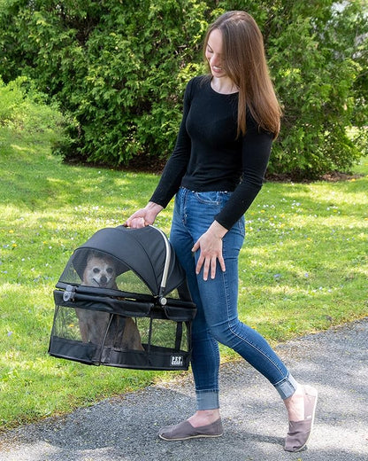 Pet Gear View 360 Pet Safety Carrier & Car Seat for Small Dogs & Cats Push Button Entry