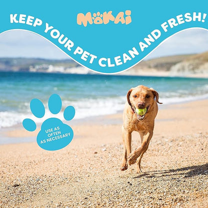 MOKAI Aloe & Oatmeal Grooming Wipes for Dogs and Cats | Pet Cleansing Wipes Used to Remove Dirt Dander Odor and Excess Hair from The Skin and Coat with Soothing Benefits for Sensitive Skin (60 Wipes)