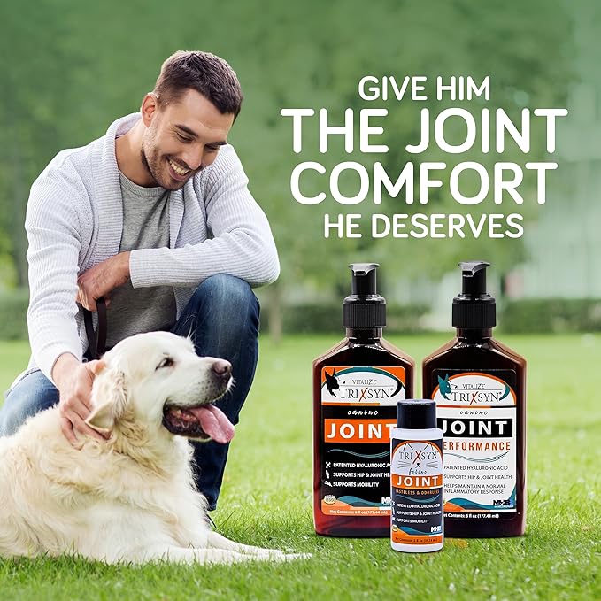 Canine - All Natural Hip and Joint Care for Dogs- Enhance Joint Mobility and Cartilage Function - Live Healthier and Happier- Patented MHB3 Hylauronan Liquid Formula