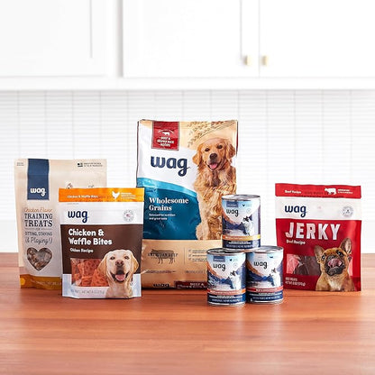 Amazon Brand - Wag Dry Dog Food Beef & Sweet Potato, Grain Free 4 lb Bag