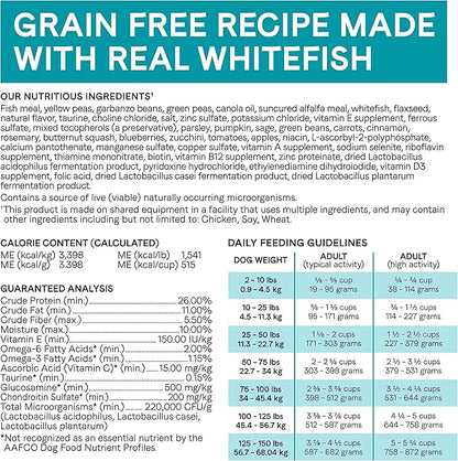 CANIDAE, Under The Sun, Grain Free Recipe Made with Real Whitefish Dog Dry 23.5 lbs.