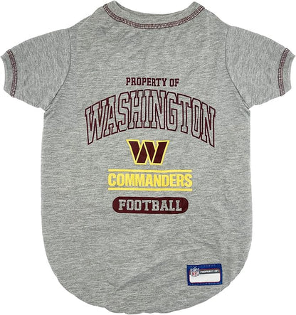 Pets First PET SHIRT for Dogs & Cats - NFL WASHINGTON COMMANDERS Dog T-Shirt, Small. - Cutest Pet Tee Shirt for The Real Sporty Pup!