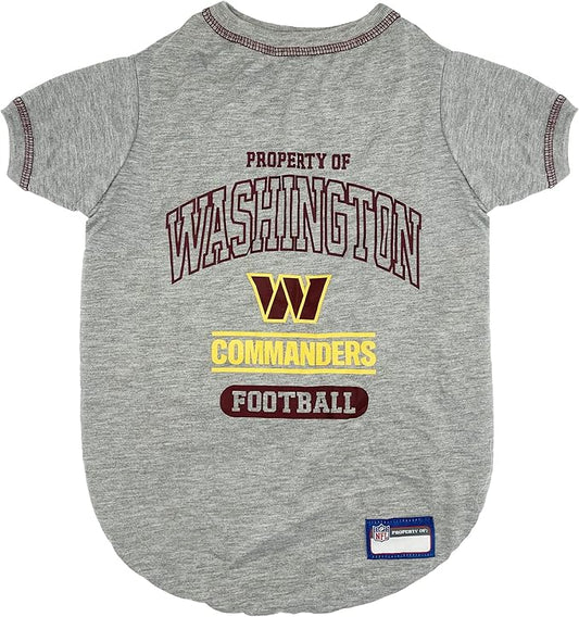 Pets First PET SHIRT for Dogs & Cats - NFL WASHINGTON COMMANDERS Dog T-Shirt, Small. - Cutest Pet Tee Shirt for The Real Sporty Pup!